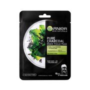 Černá textilní maska s extraktem z mořských řas Pure Charcoal Skin Naturals (Black Tissue Mask) 28 g