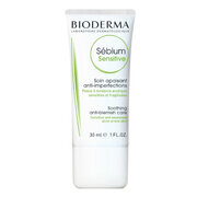 Hydratační zklidňující krém pro pleť vysušenou a podrážděnou léčbou akné Sébium Sensitive (Soothing Anti-Blemish Care) 30 ml