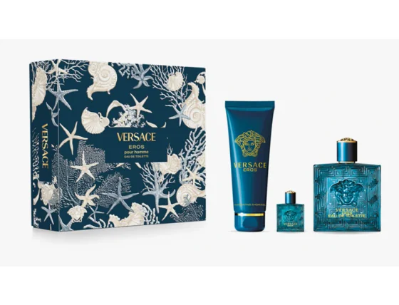 Versace eros darčeková sada, parfumovaná voda 100ml + parfumovaná voda 5ml + sprchový gél 150ml - Versace Eros Darčeková sada, Parfumovaná voda 100ml + Parfumovaná voda 5ml + Sprchový gél 150ml