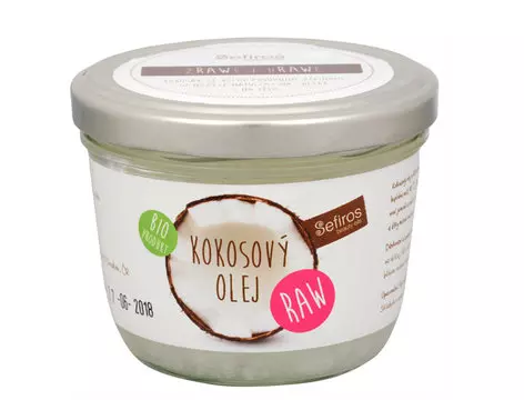 Na obrázku je zobrazený produkt bio kokosový olej
