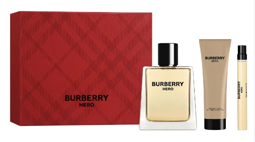 Burberry Hero Dárková sada, Toaletní voda 100 +toaletní voda 10ml + sprchový gel 75ml