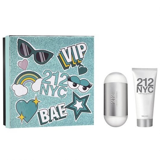 Carolina Herrera 212 Woman toaletní voda 100 ml + tělové mléko 100 ml Dárková sada