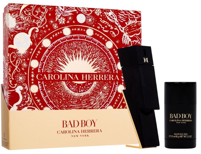 Carolina Herrera Bad Boy Dárková sada, Eau de Toilette 50ml + Deostick 75 ml