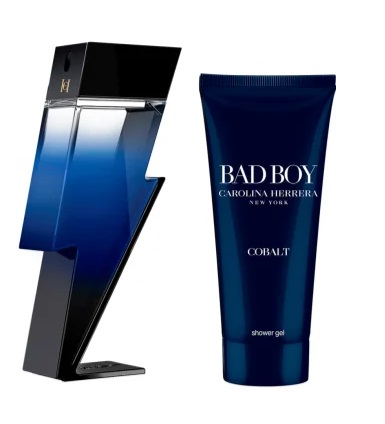 Carolina Herrera Bad Boy Cobalt Dárková sada, Parfémovaná voda 50ml + Sprchový gel 100ml