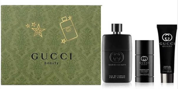 Gucci Guilty Pour Homme Dárková sada, Parfémovaná voda 90 ml + deostick 75ml + sprchový gél 50 ml