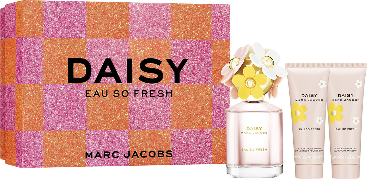 Marc Jacobs Daisy Eau So Fresh Dárková sada, toaletní voda 75ml + tělové mléko 75ml + sprchový gel 75ml