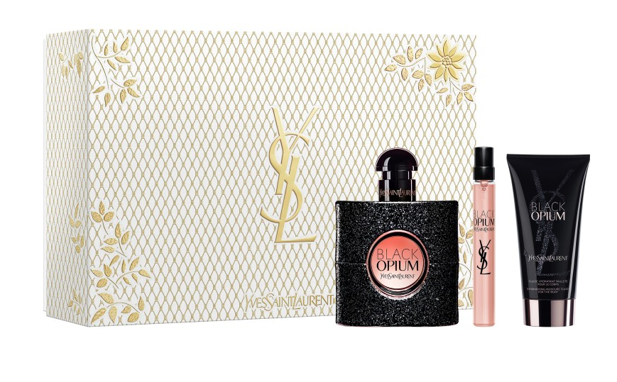 Yves Saint Laurent Opium Black Dárková sada, parfémovaná voda 50ml + tělové mléko 50ml + parfémovaná voda 10ml