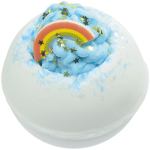 Šumivá koupelová bomba Za duhou (Bath Blaster ø 7,5 cm) 160 g