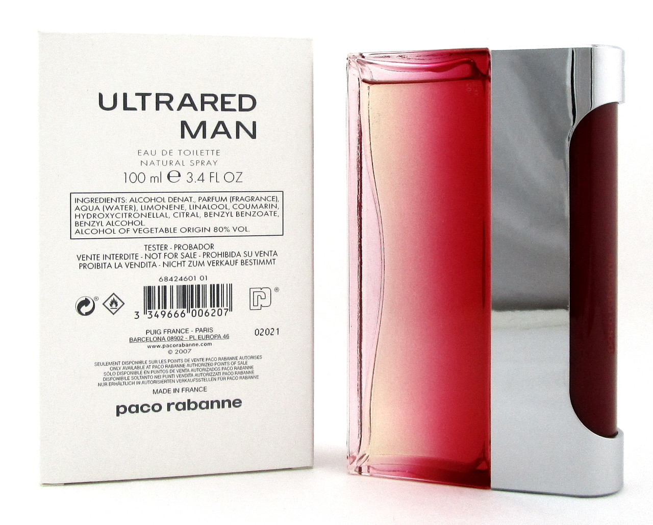 Paco Rabanne Ultrared Man Toaletní voda - Tester, 100 ml