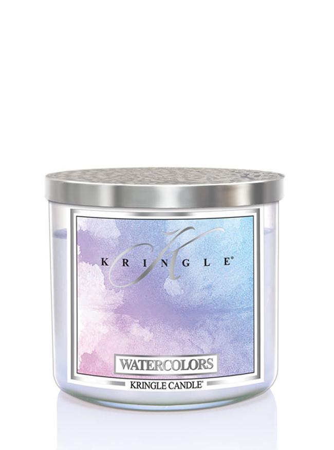 Kringle Candle TUMBLER Watercolors 3-knotová vonná svíčka 411g