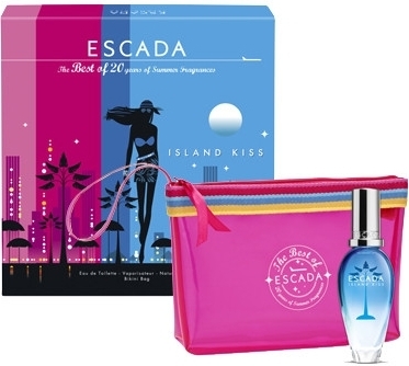 Escada Island Kiss 2011 Dárková sada, toaletní voda 30ml + kosmetická taška